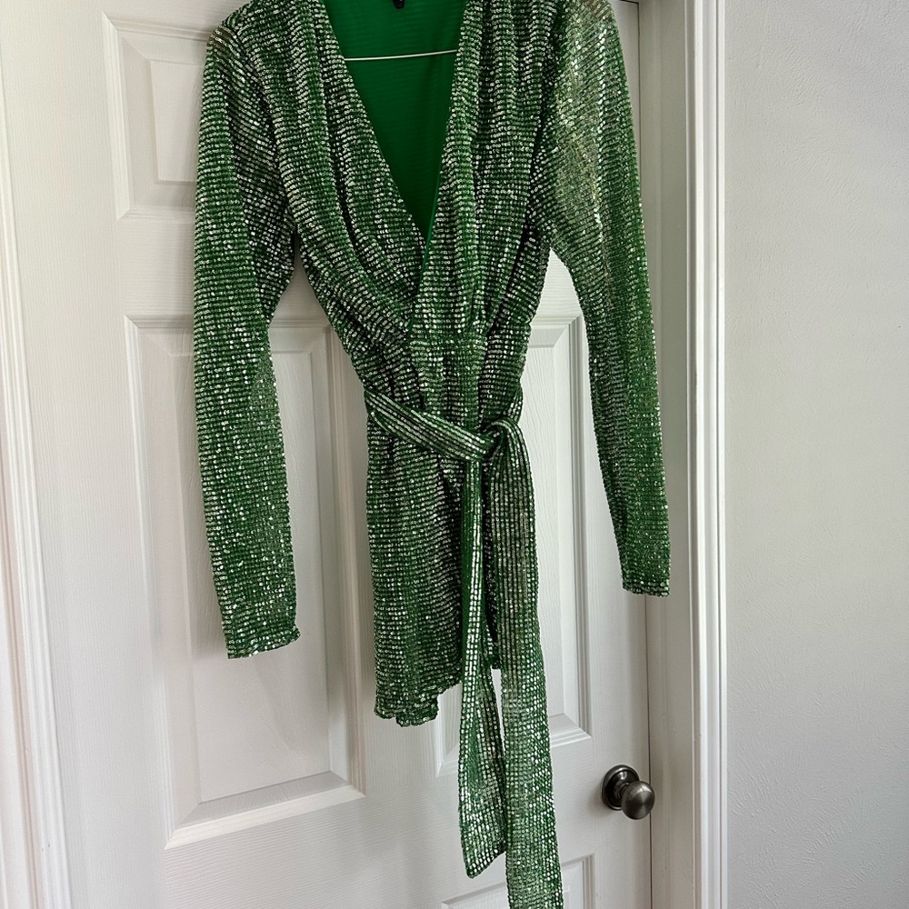 h:ours Emerald Green Dress